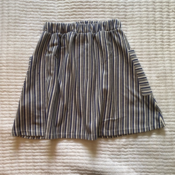 NWT Zara Girls Striped Mini Skirt - Picture 4 of 9